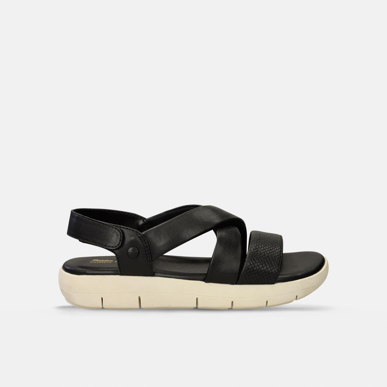 Sandalias Para Mujer Bata Comfit Negro Ilita
