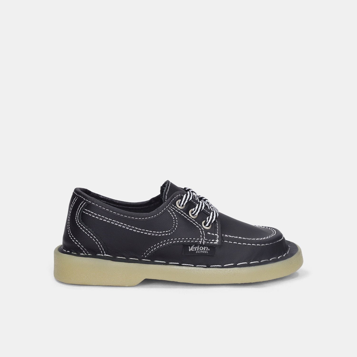 Zapatillas Escolares Para Niña Verlon Negro Stitch Down Kids School