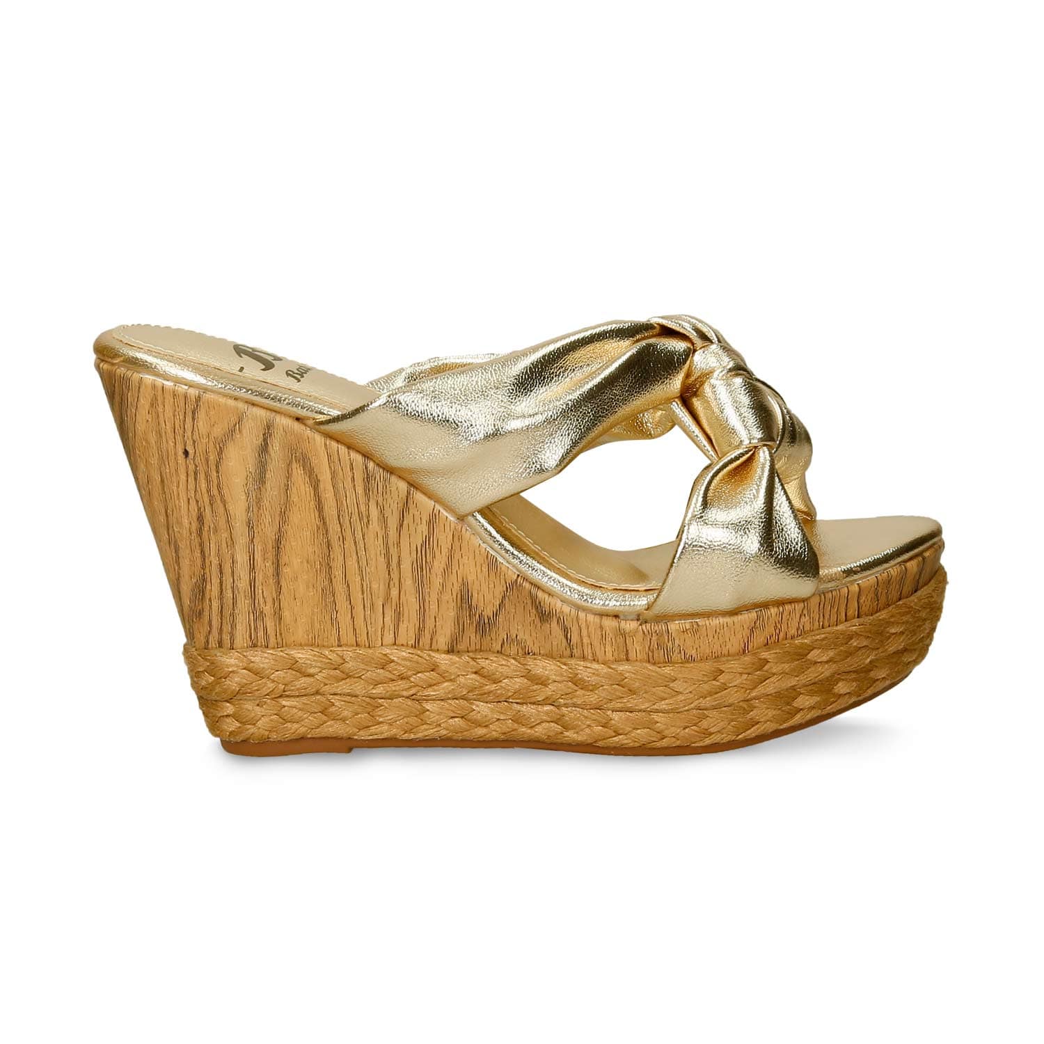 Sandalias Para Bata Champaña Hilman Mujer