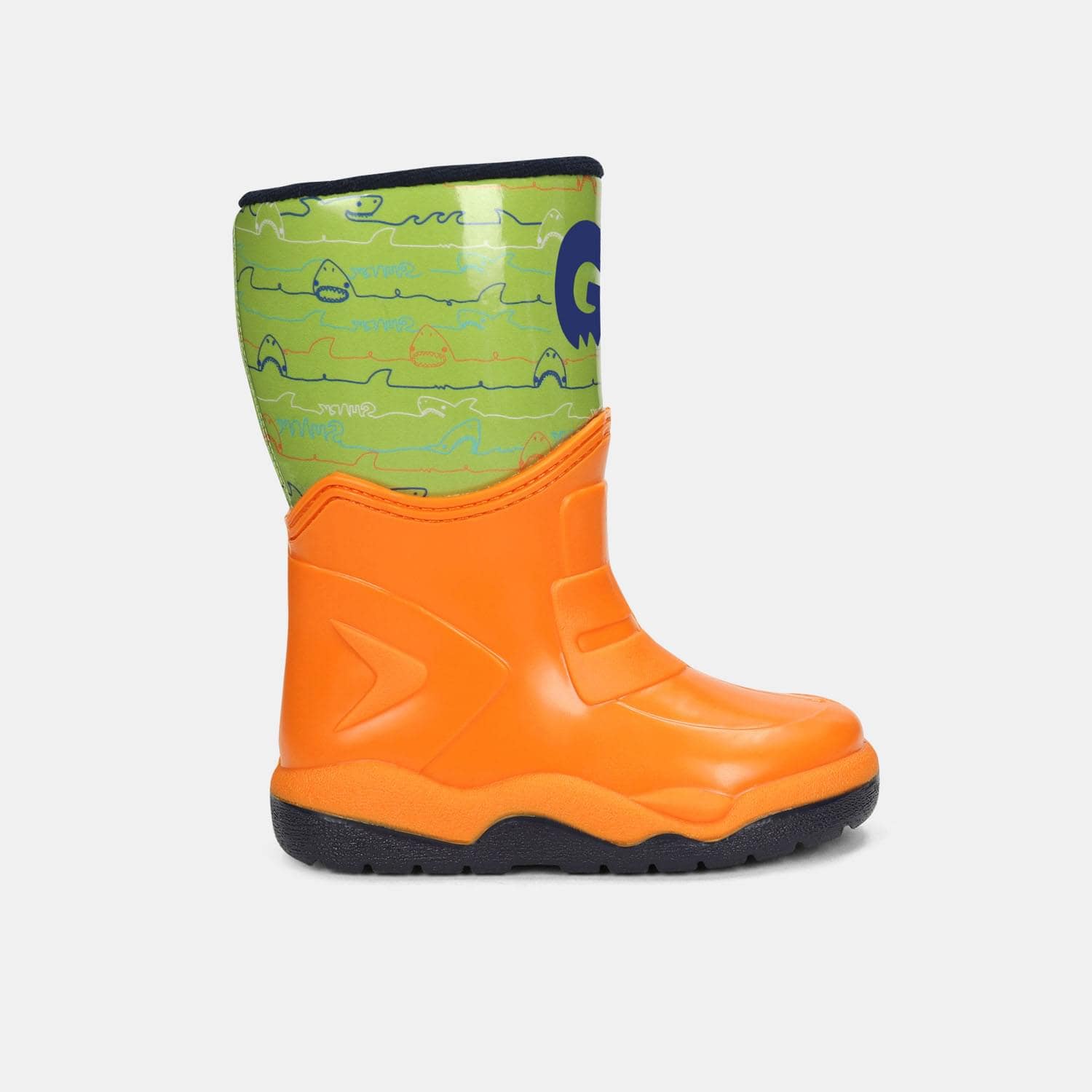 Botas De Lluvia Infantil Para Niño Bubblegummers Naranja Tom