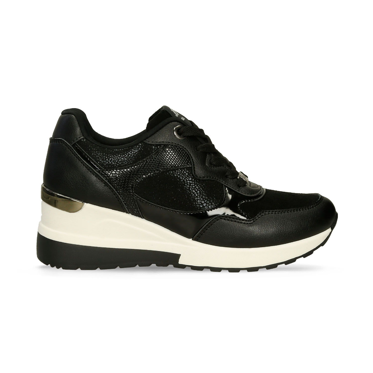 Tenis Para Mujer Bata Negro Janet Casual