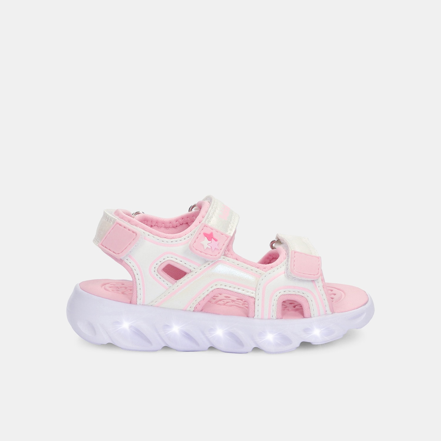Tenis Con Luces Para Niños Bubblegummers Multicolor Dust First Step Girls 1 +