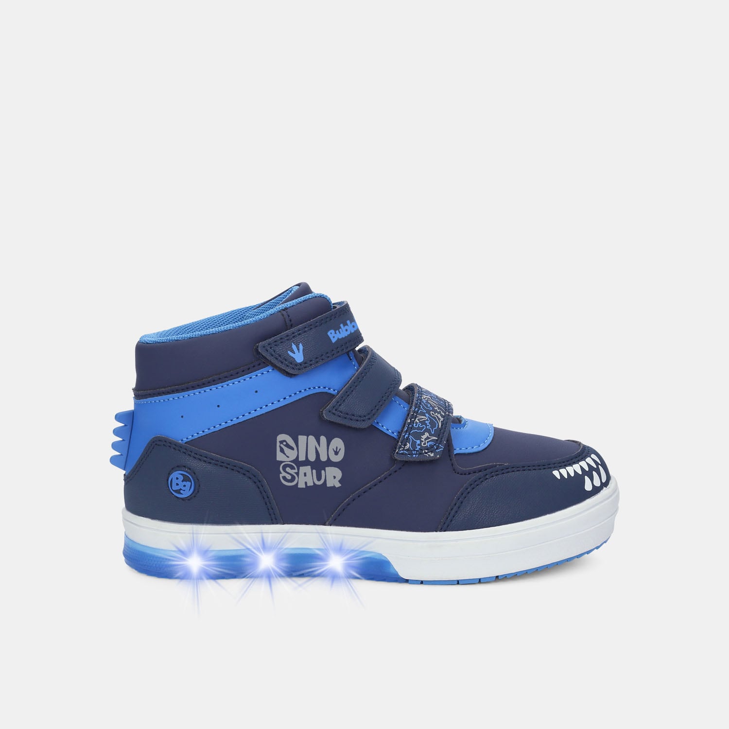 Bota Con Luces Para Niño Bubblegummers Azul Neon