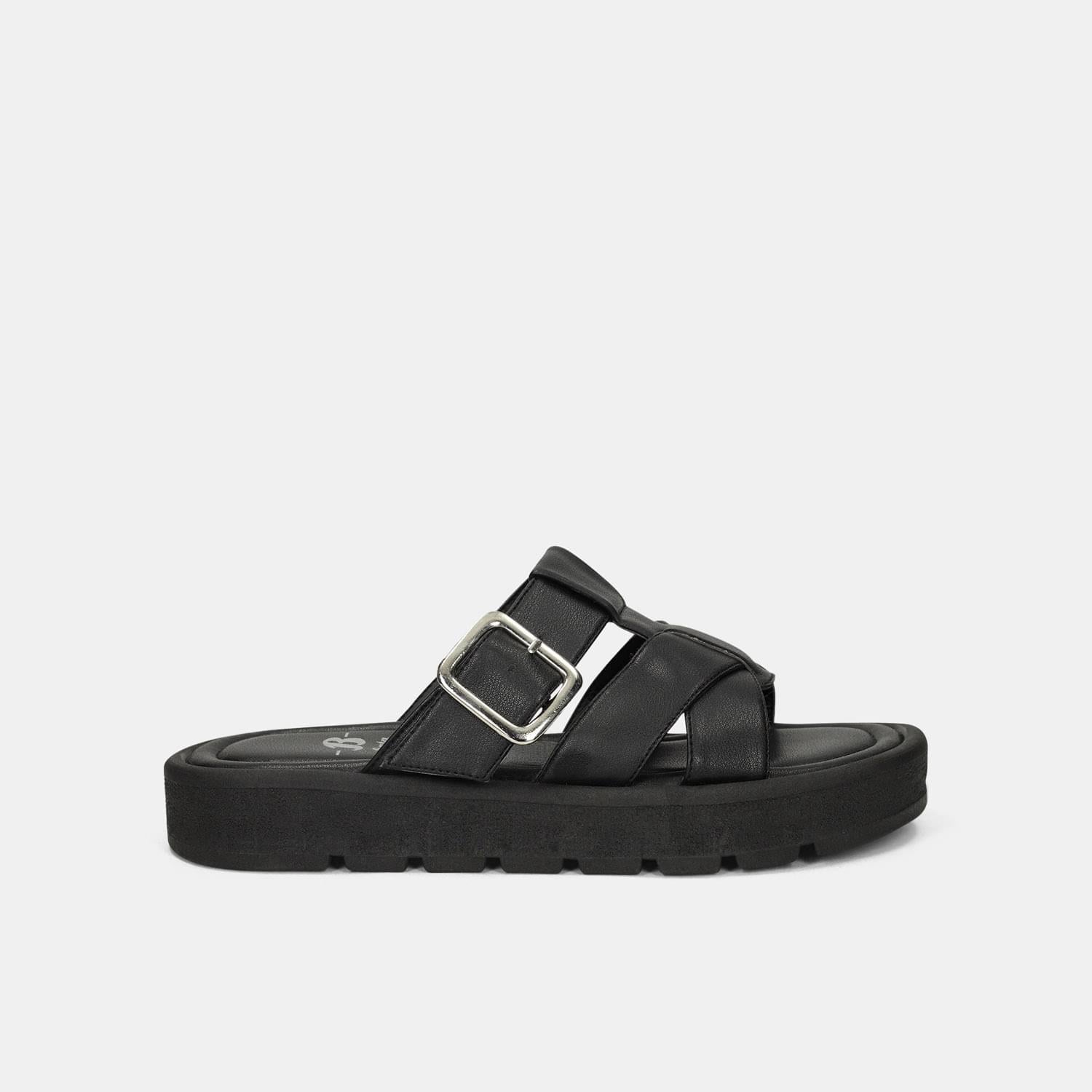Sandalias Para Mujer Bata Negro Kaelyn