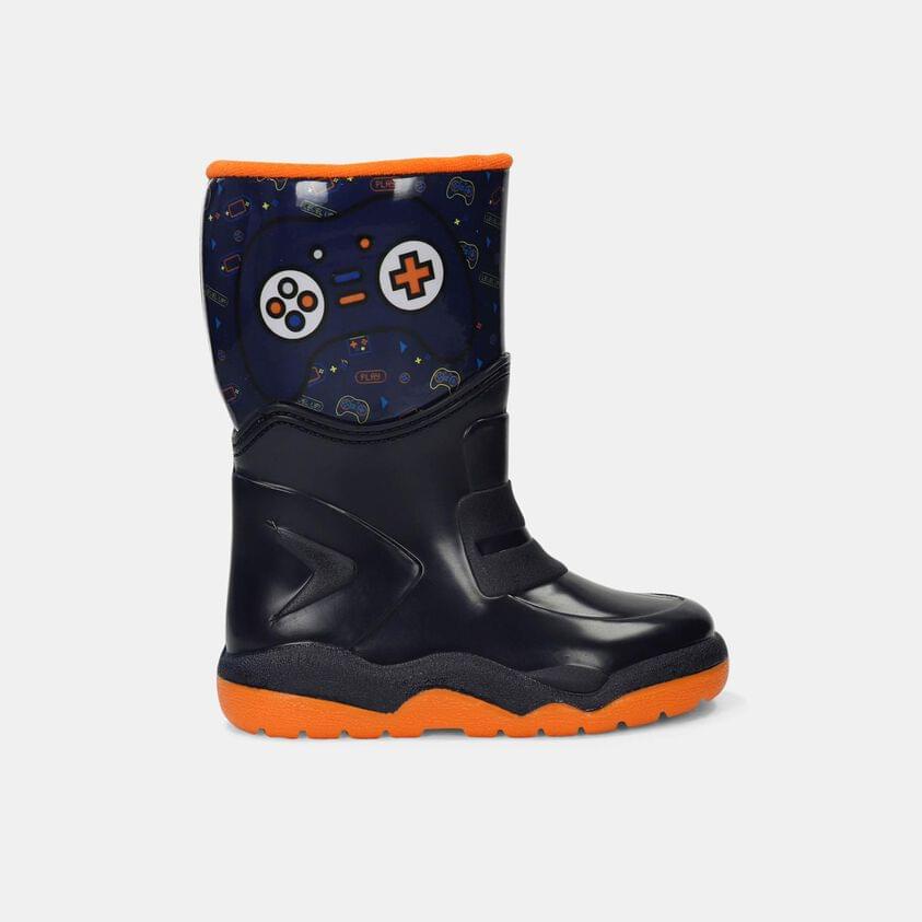 Bota De Lluvia Para Niño Bubblegummers Navy Ulises