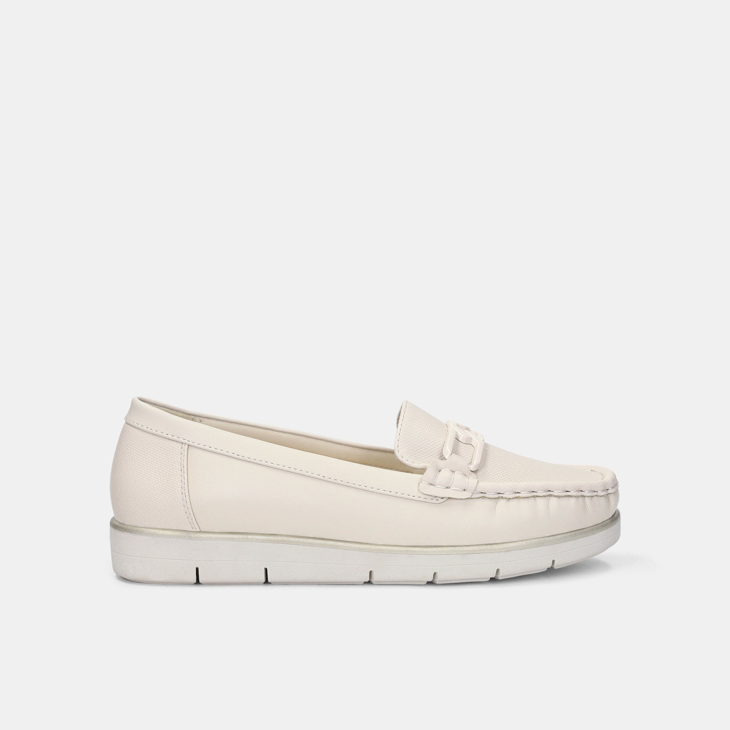 Mocasines Para Mujer Bata Comfit Beige Luci Flipy Flat