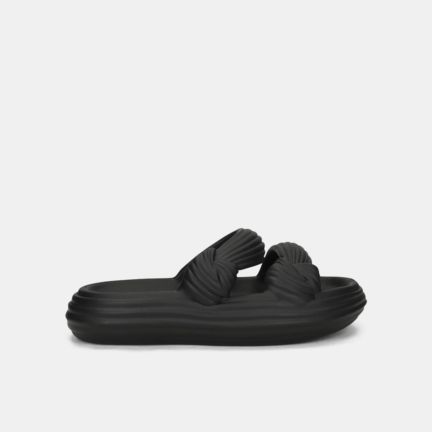 Pantufla Para Mujer Bata Negro Bata Luxe