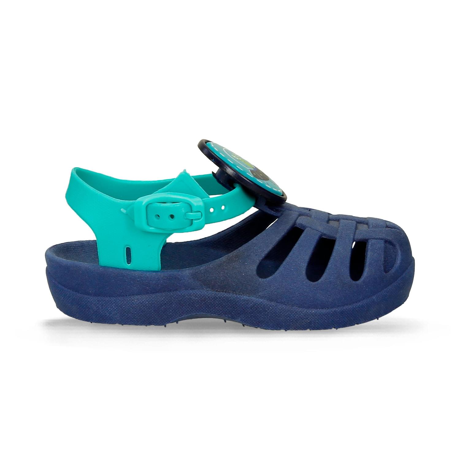 Sandalia Para Niño Bubblegummers Azul-Verde Rodriguez