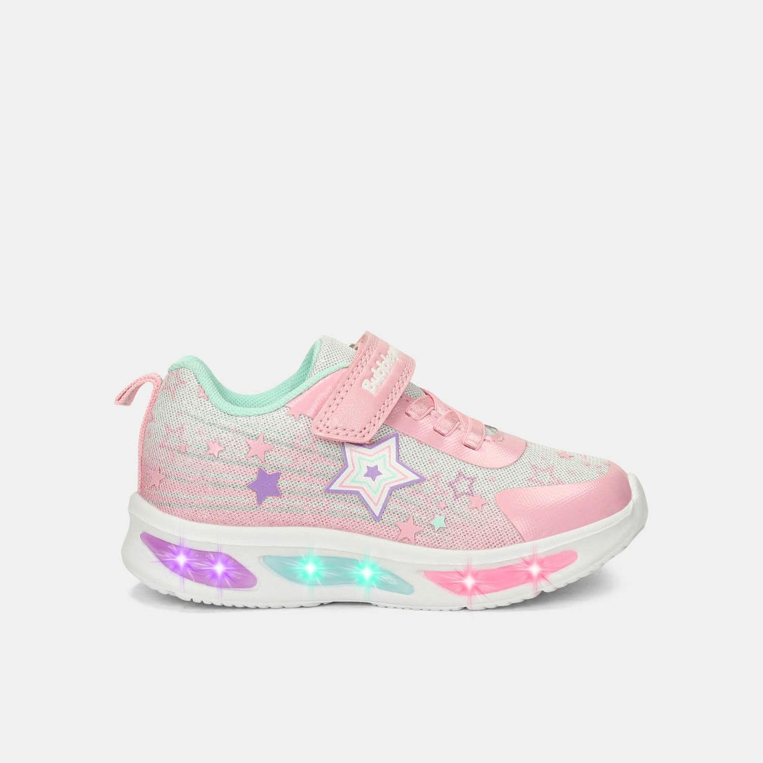 Tenis Con Luces Para Niña Bubblegummers Violeta Universal Demian