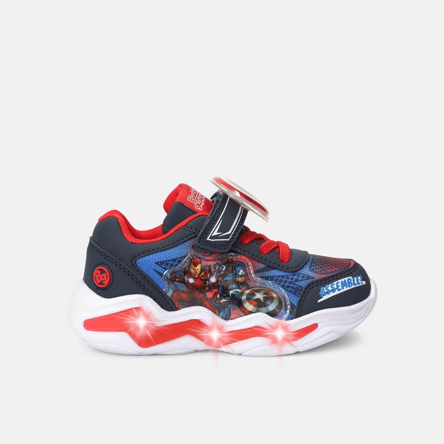Tenis Con Luces Para Niño Marvel Violeta Ether