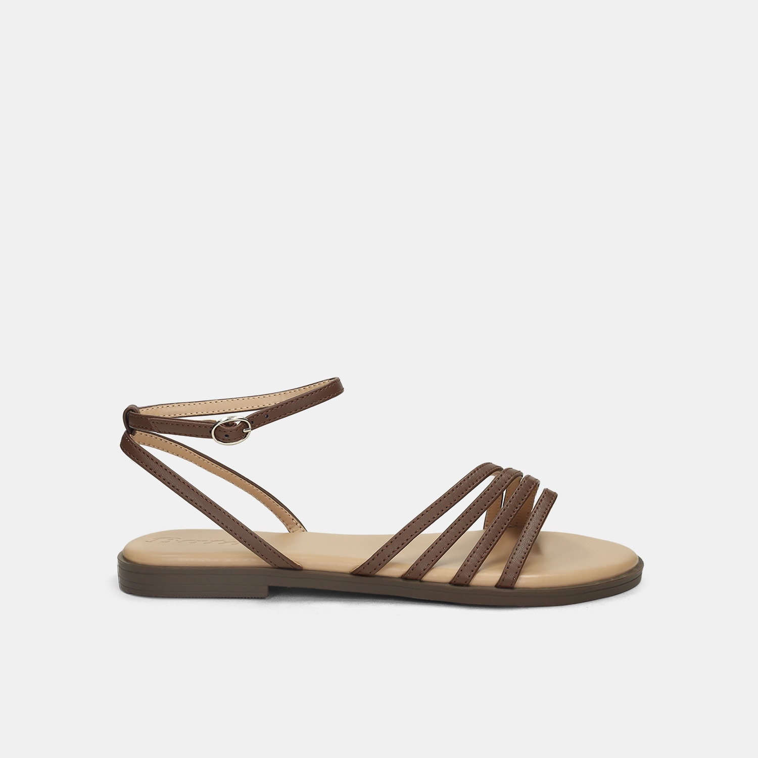 Sandalia Para Mujer Bata Café Oscuro Jackie Strappy
