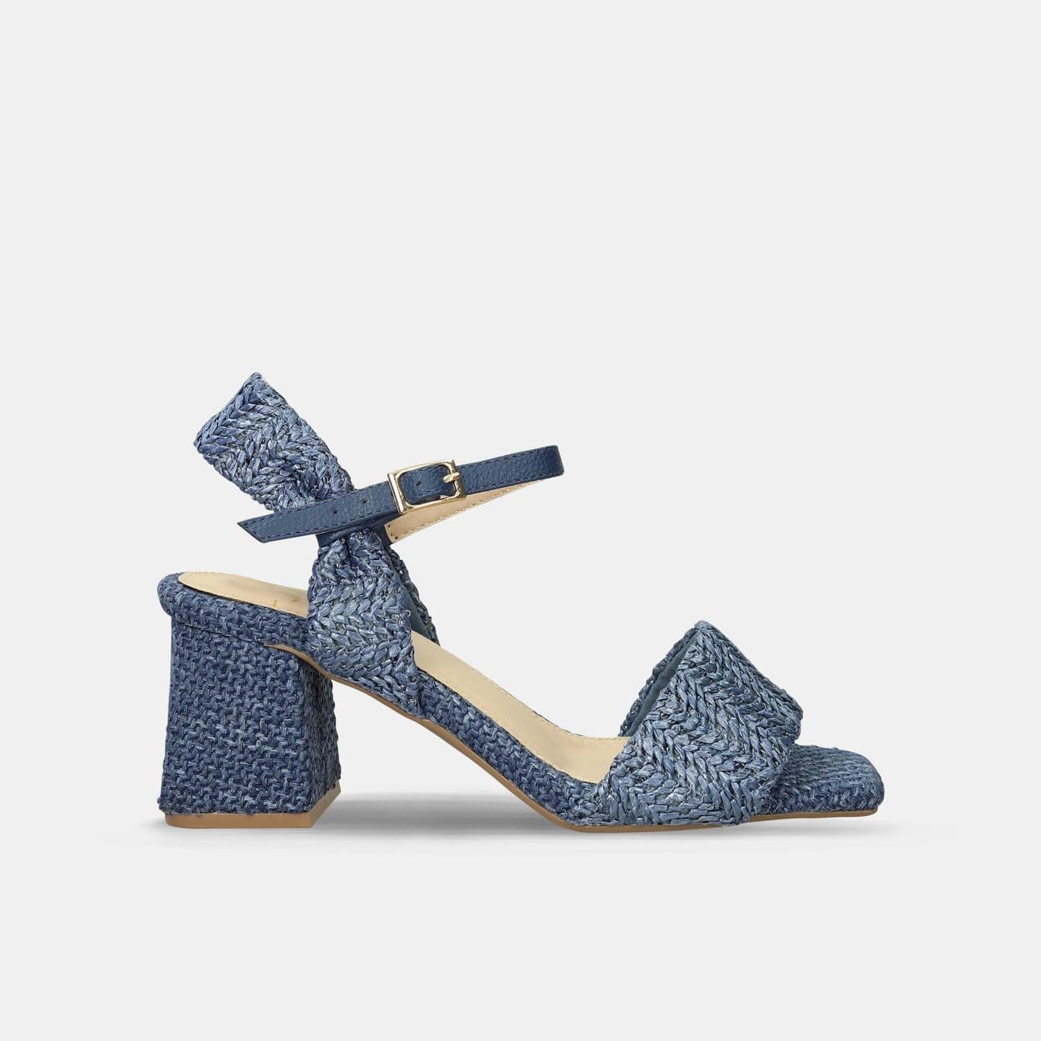 Sandalias Para Mujer Bata Azul Krizia