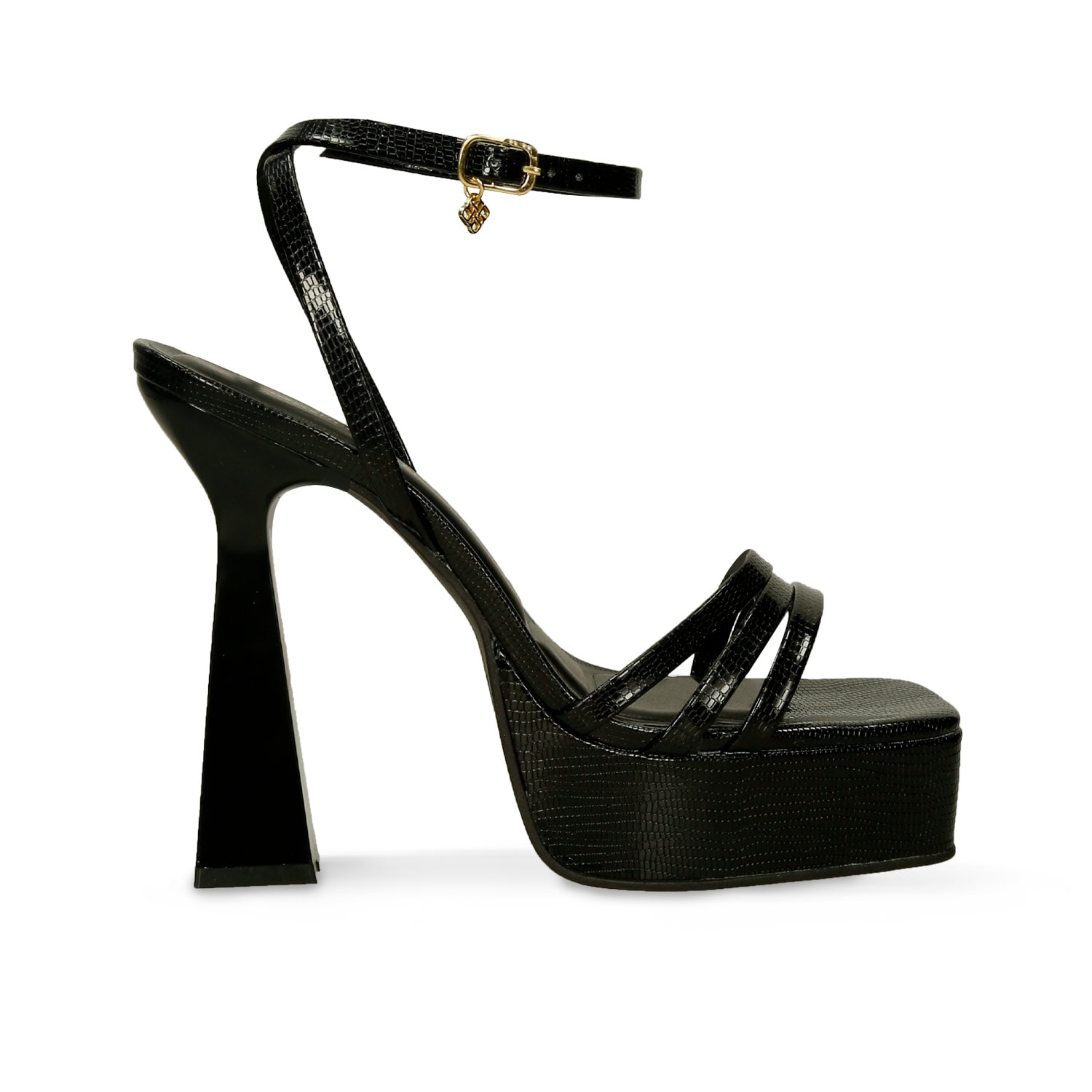 Tacones Para Mujer Bata Red Label Negro Haley