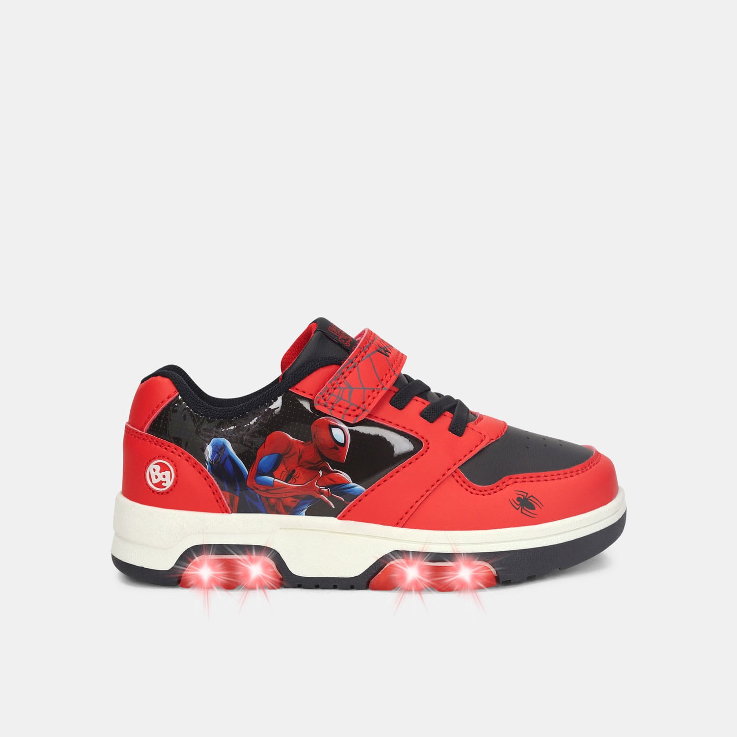 Tenis Con Luces Para Niño Marvel Vino
