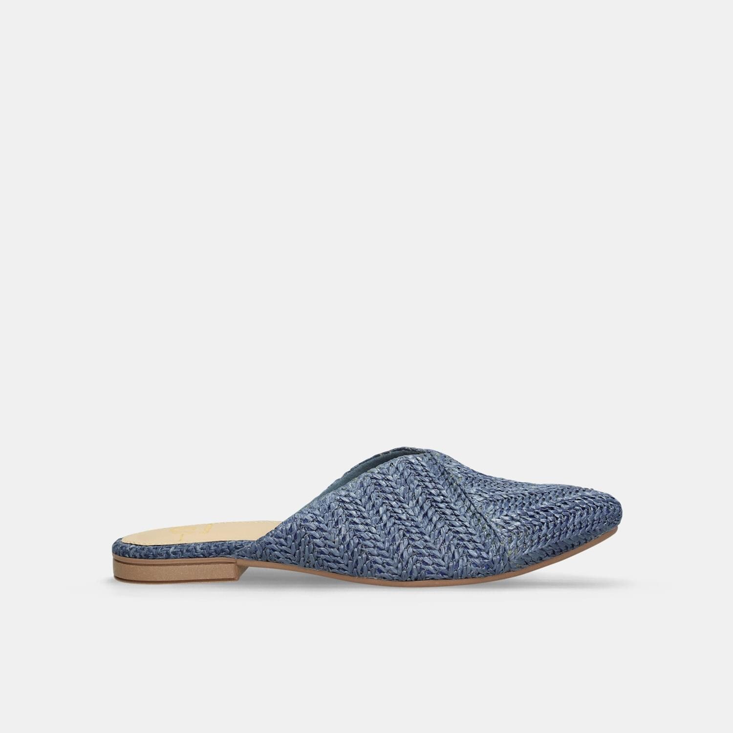 Baleta Para Mujer Bata Azul Kaily Flat