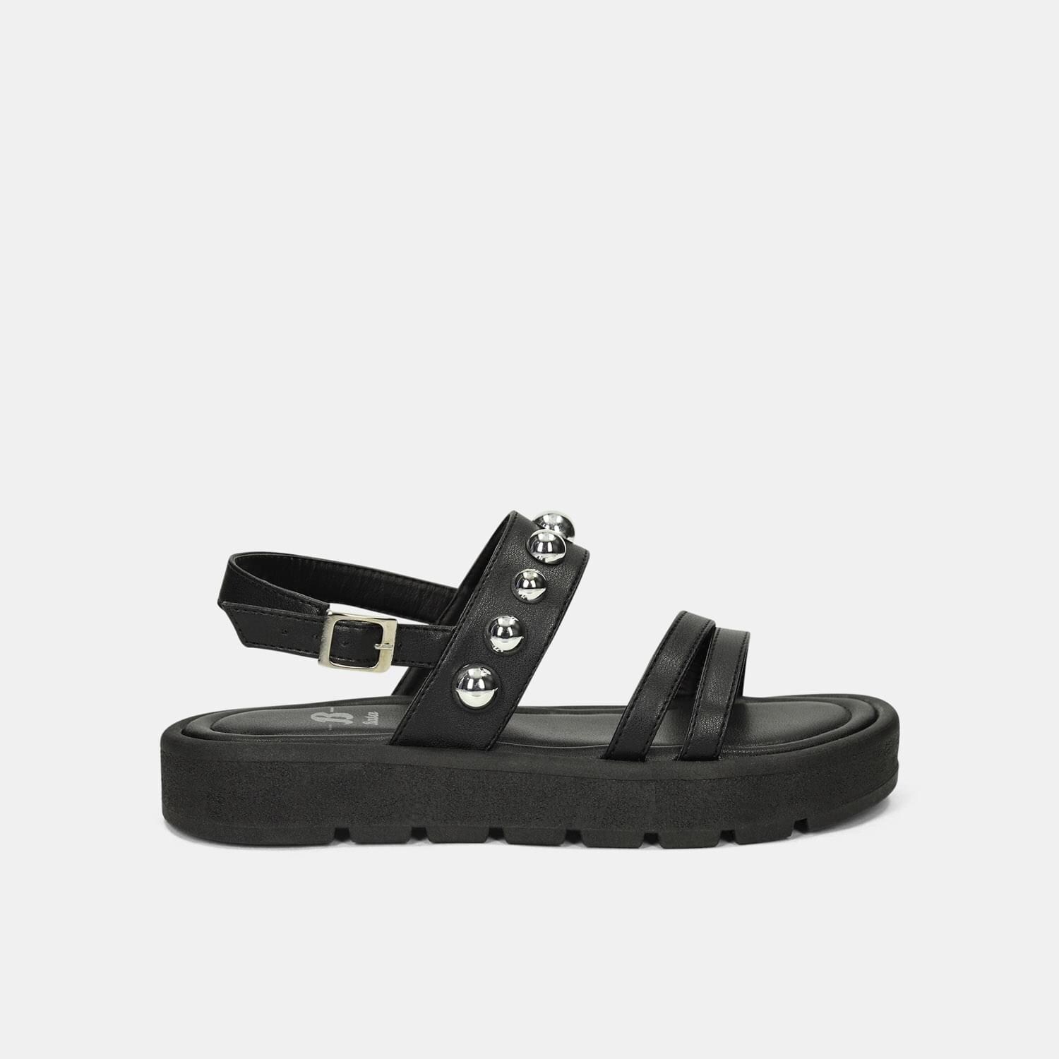 Sandalias Para Mujer Bata Negro Krystina