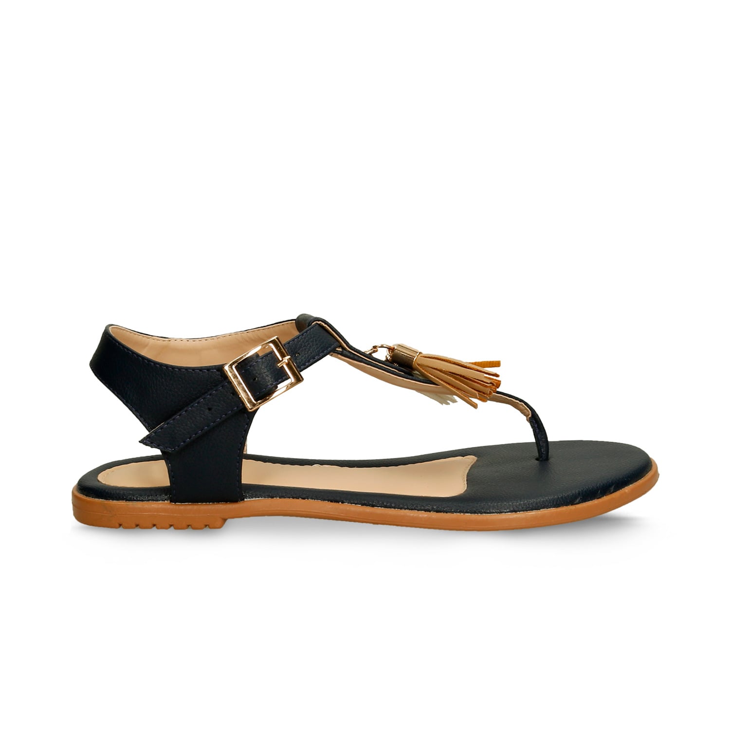 Sandalias Para Mujer Bata Azul-Camel Igra