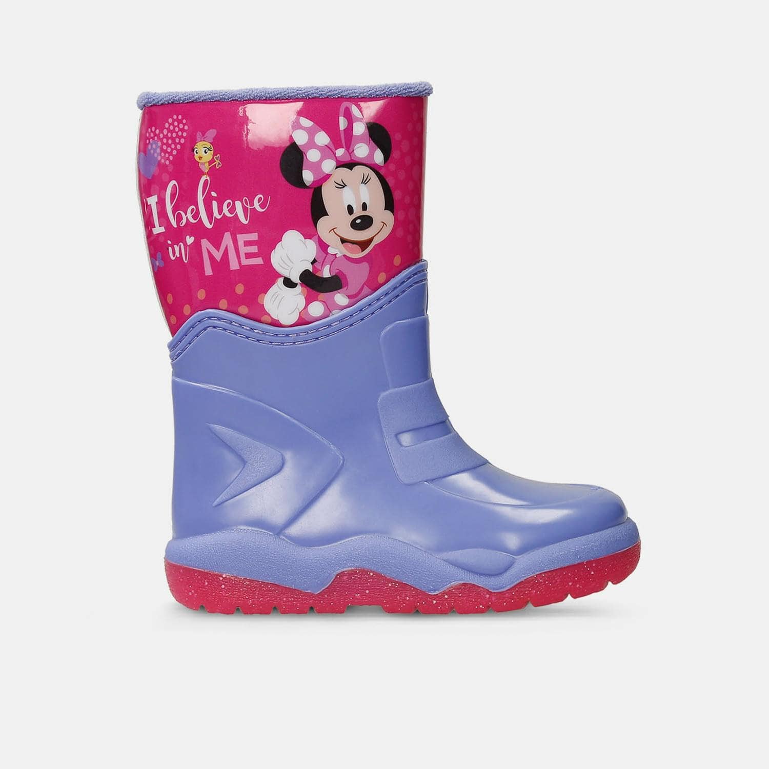 Botas De Lluvia Infantil Para Niña Licenses Disney Morado-Fucsia Mora L