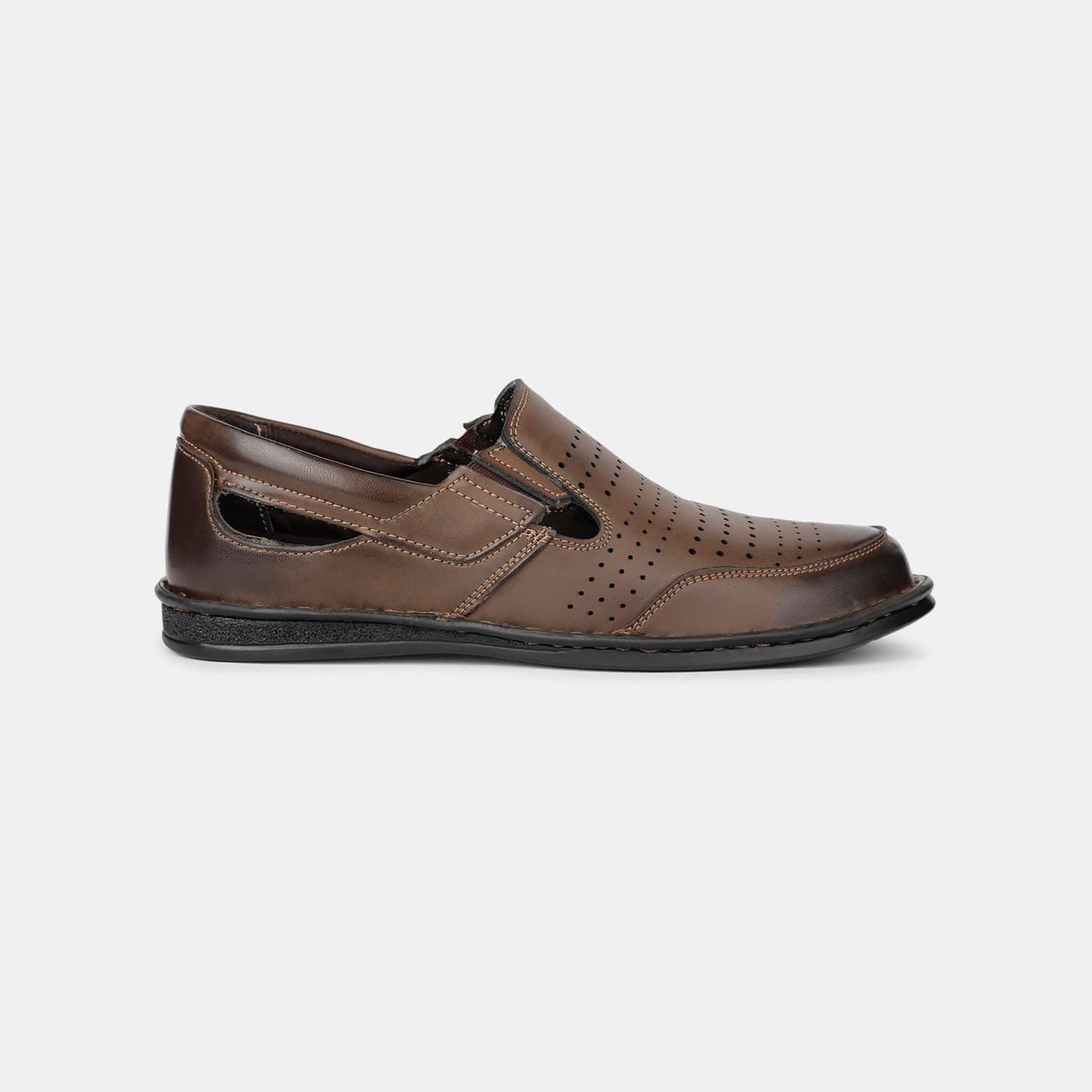 BATA DARK BROWN CASUAL SHOES FOR MEN