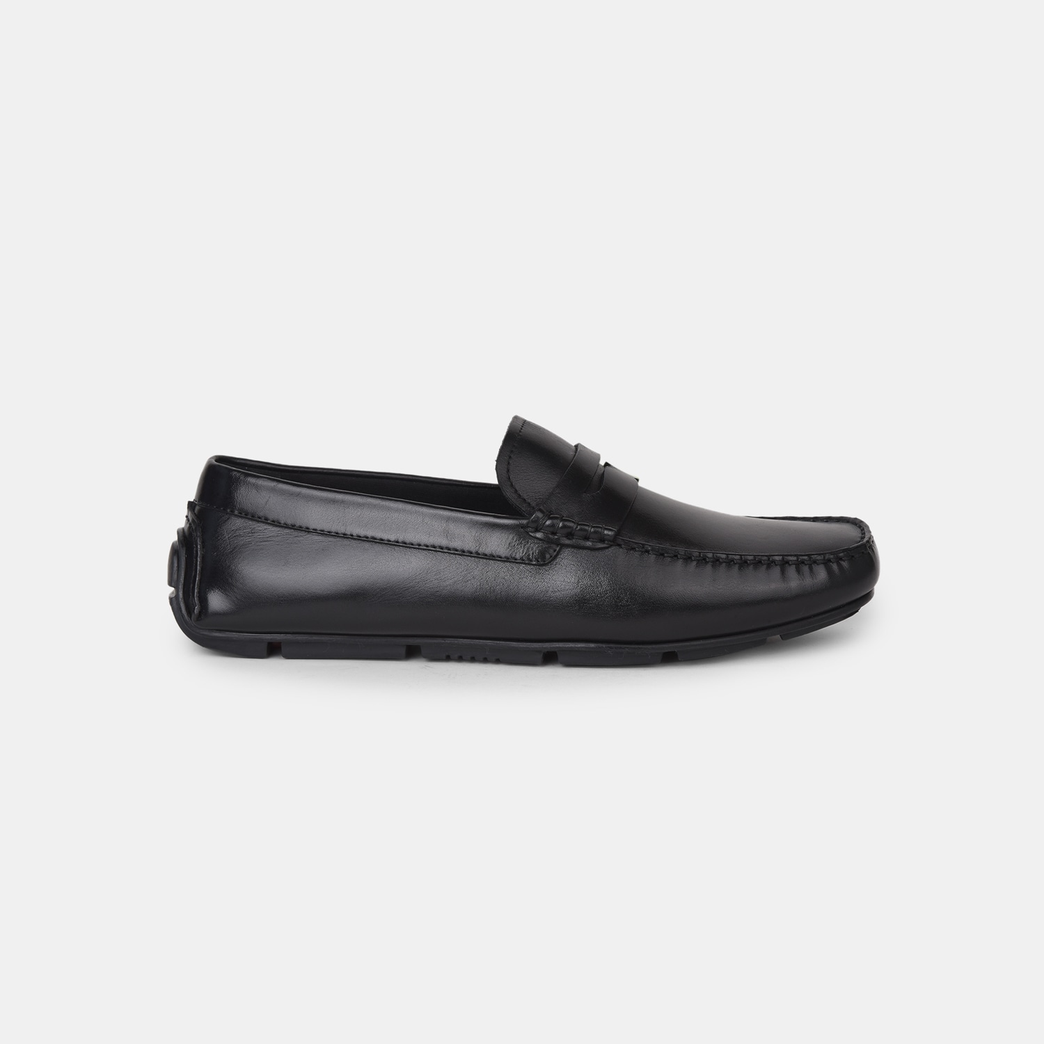 Red Label Black Loafers For Men