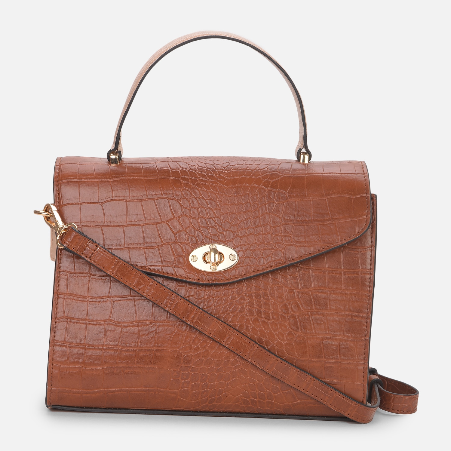 Bata Red Label Maroon Hand Bag For Women