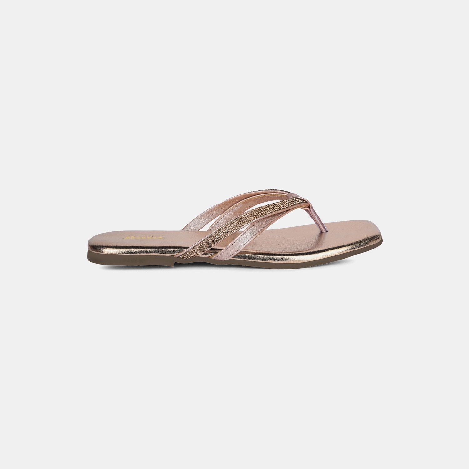 Bata Rose Gold Thong For Women