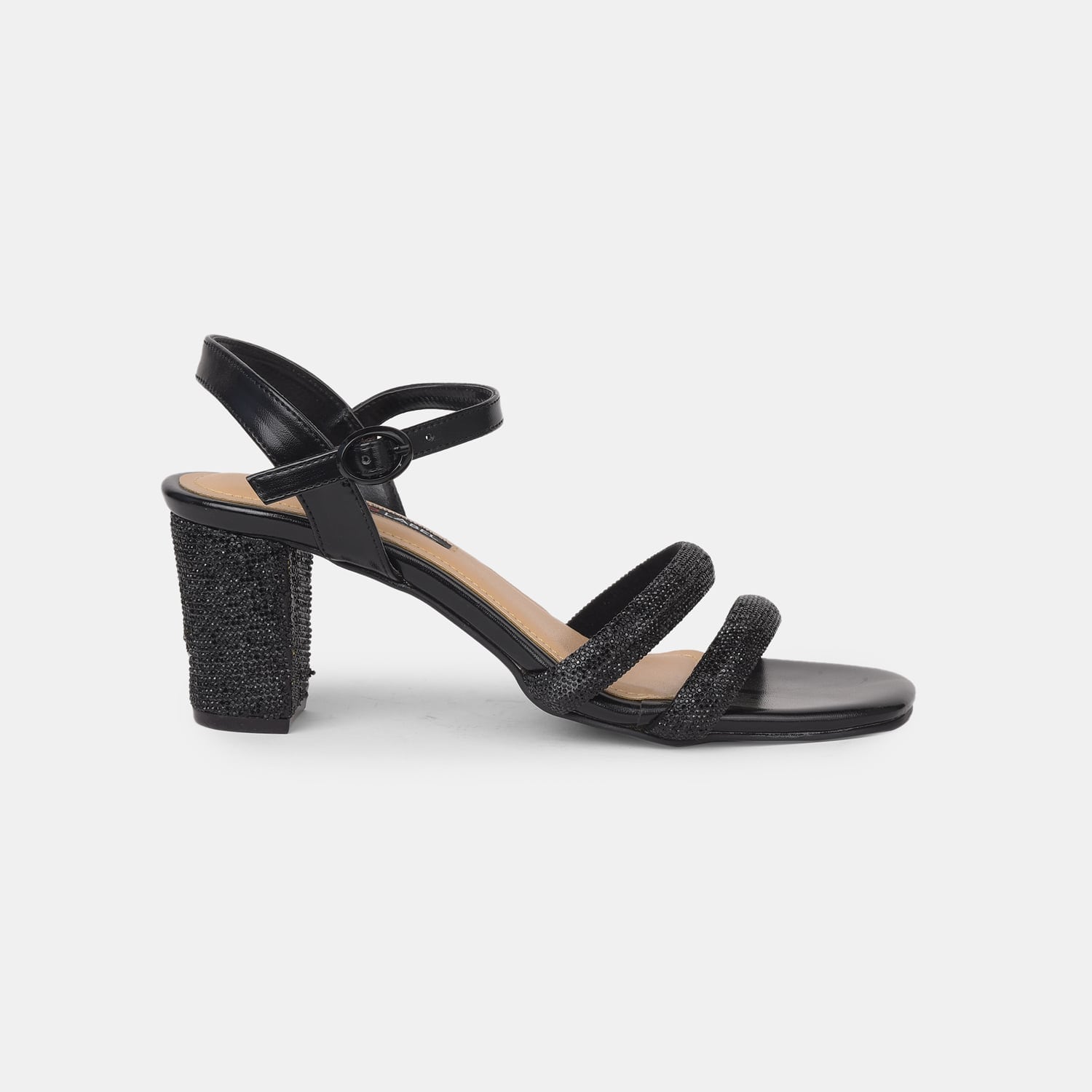 Red Label Black Sandals For Women