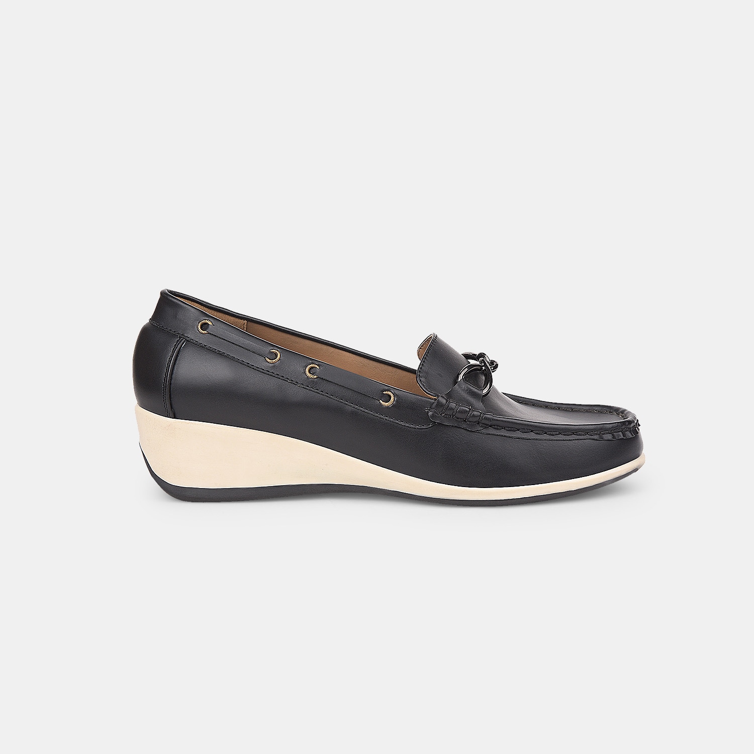 Bata Black Loafers For Women