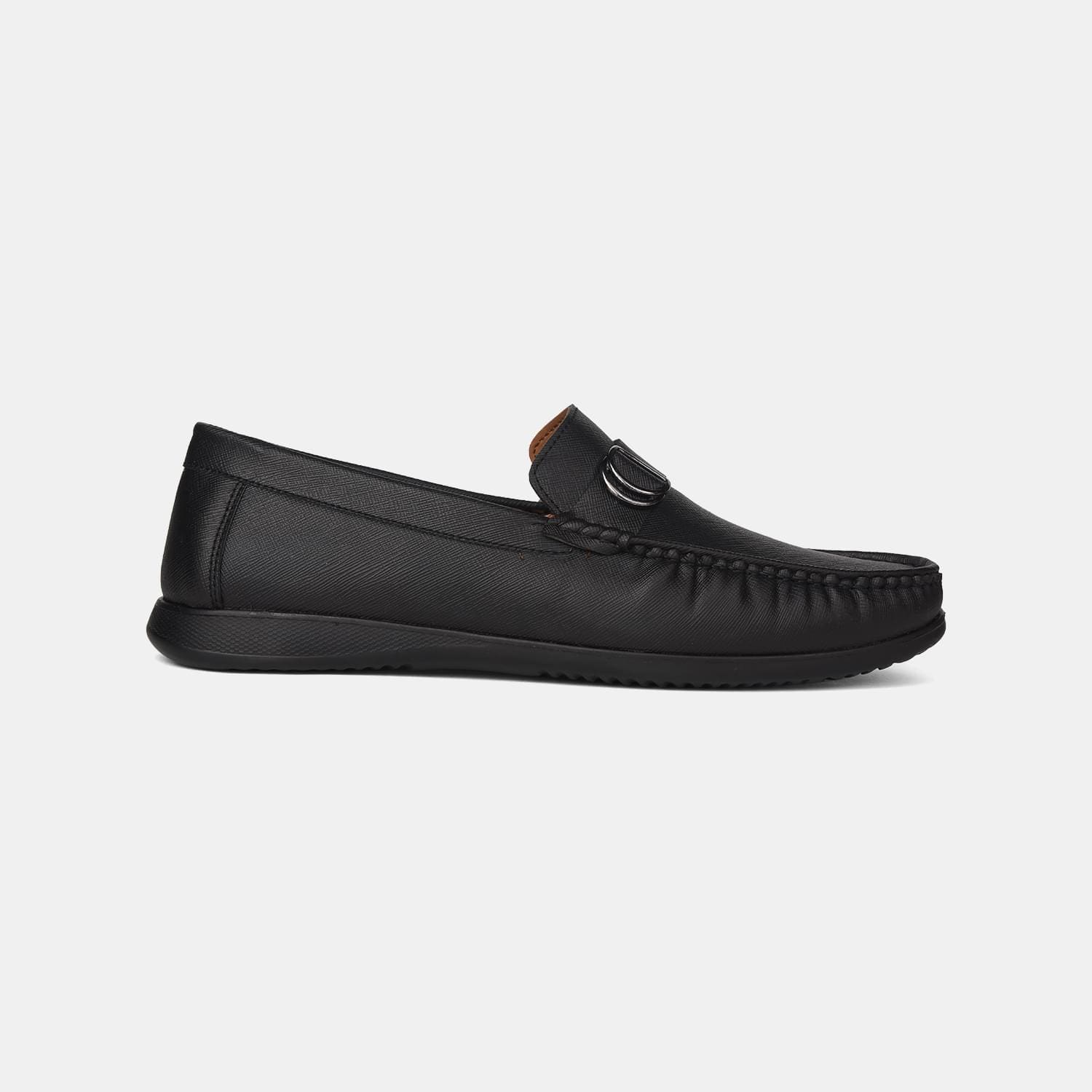 BATA BLACK LOAFERS FOR MEN