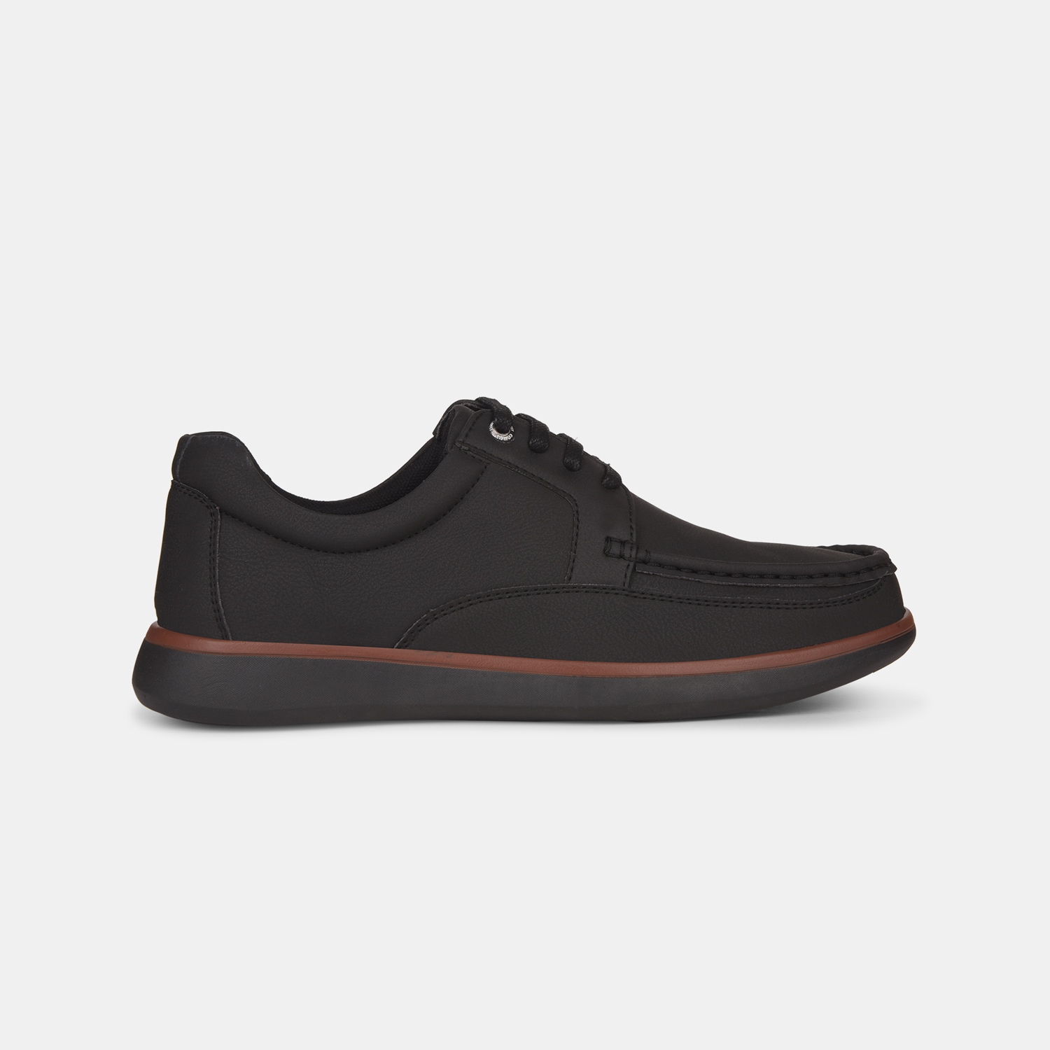 Bata Comfit Black Lace-Up Casual Shoes For Men