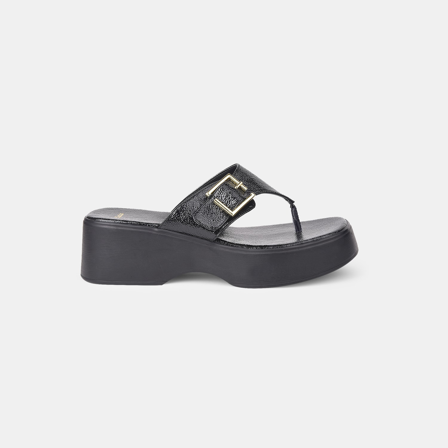 Bata Black Thongs For Women