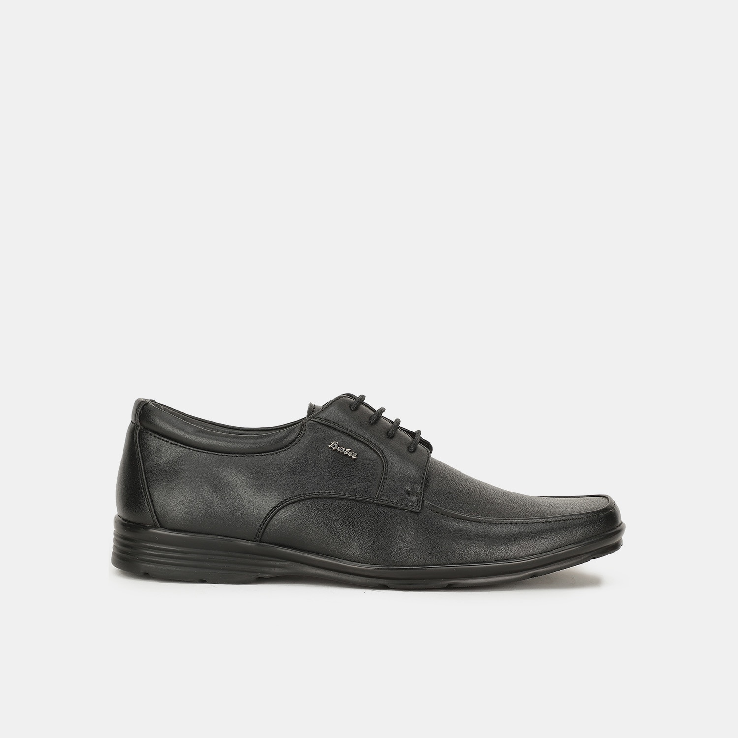 Bata black formal derby-style shoes for men