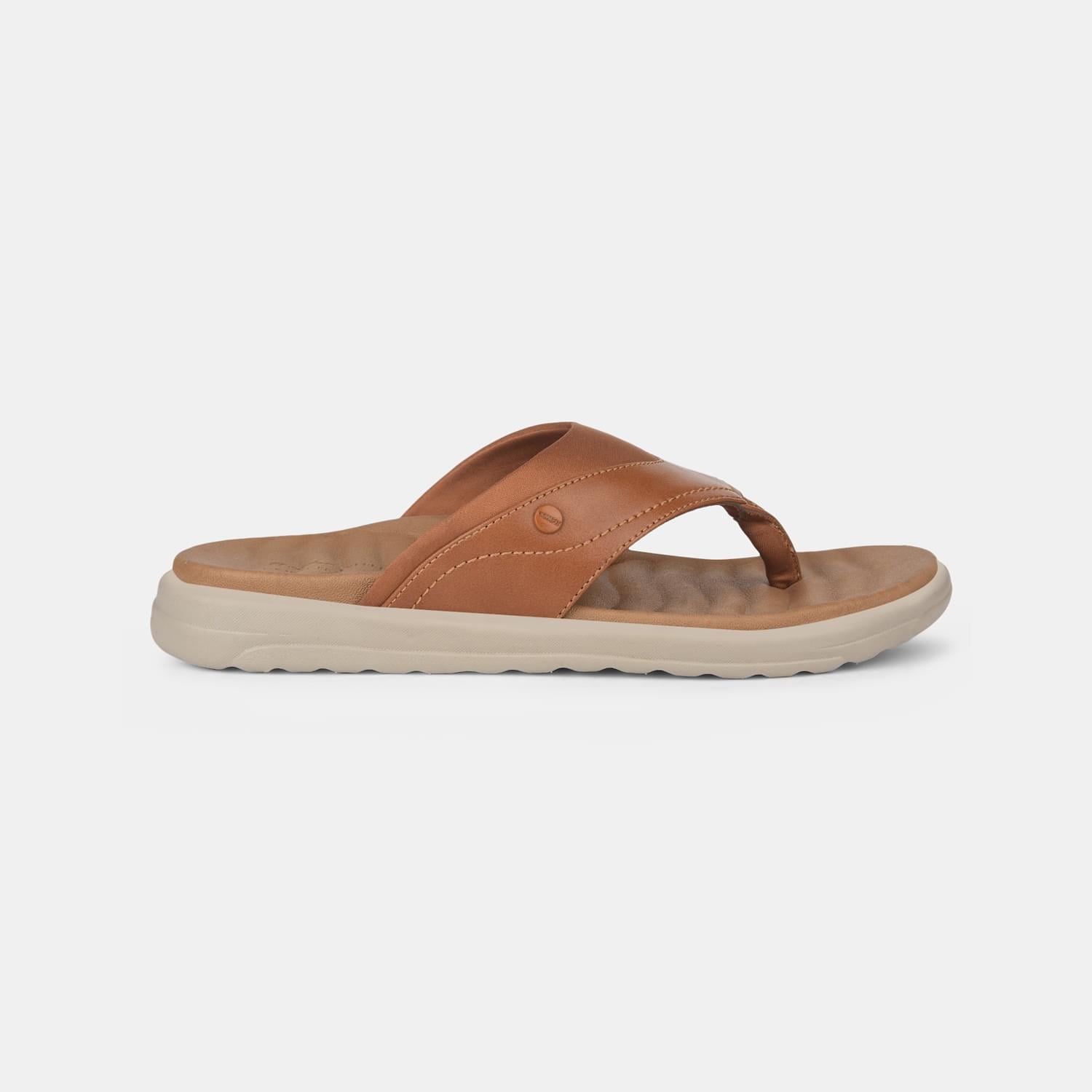 Bata Comfit Tan Slippers For Men
