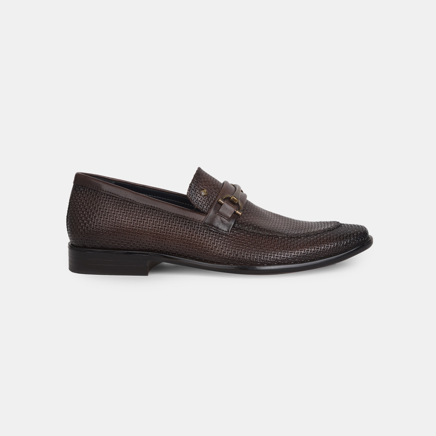 Red Label Brown Slip-On Formal Shoes For Men