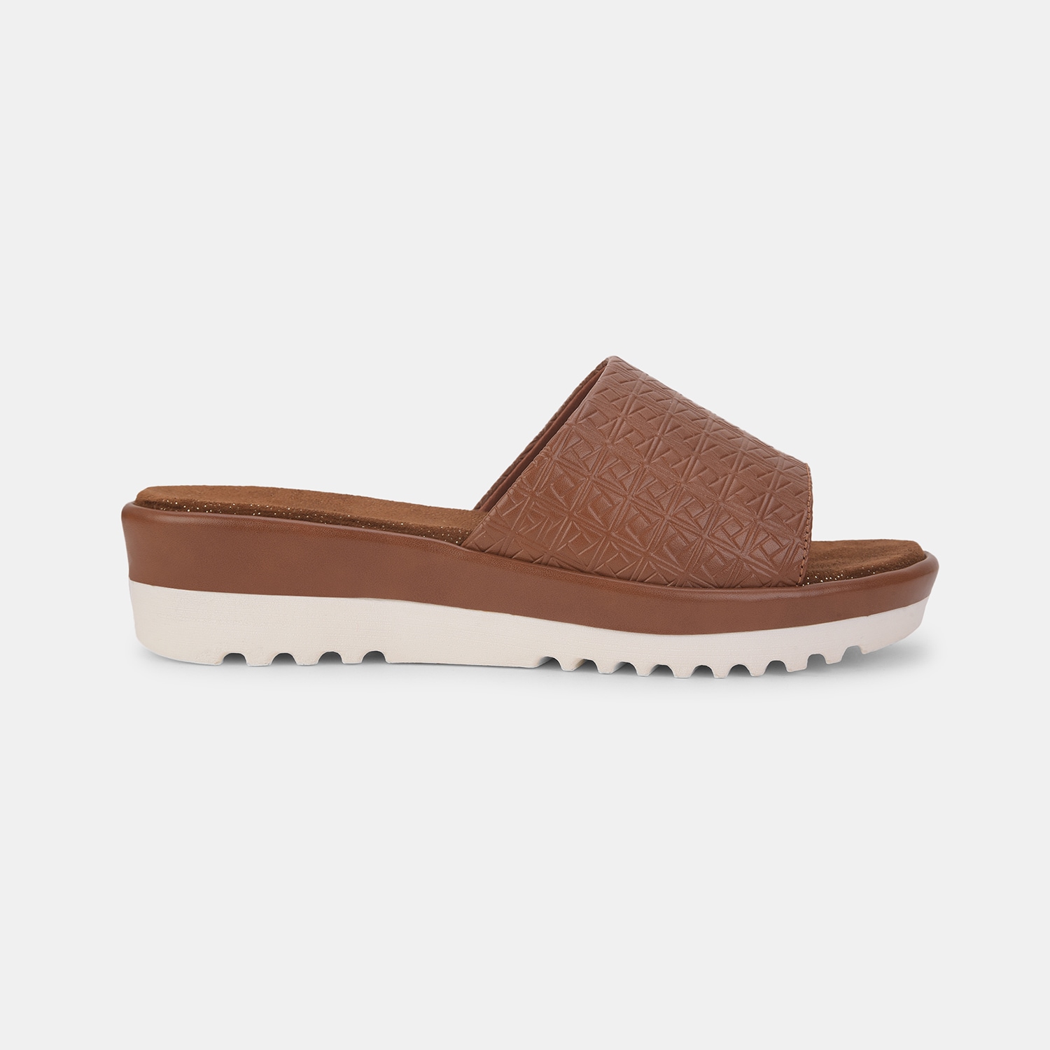 Bata Brown Flat Mules for Women