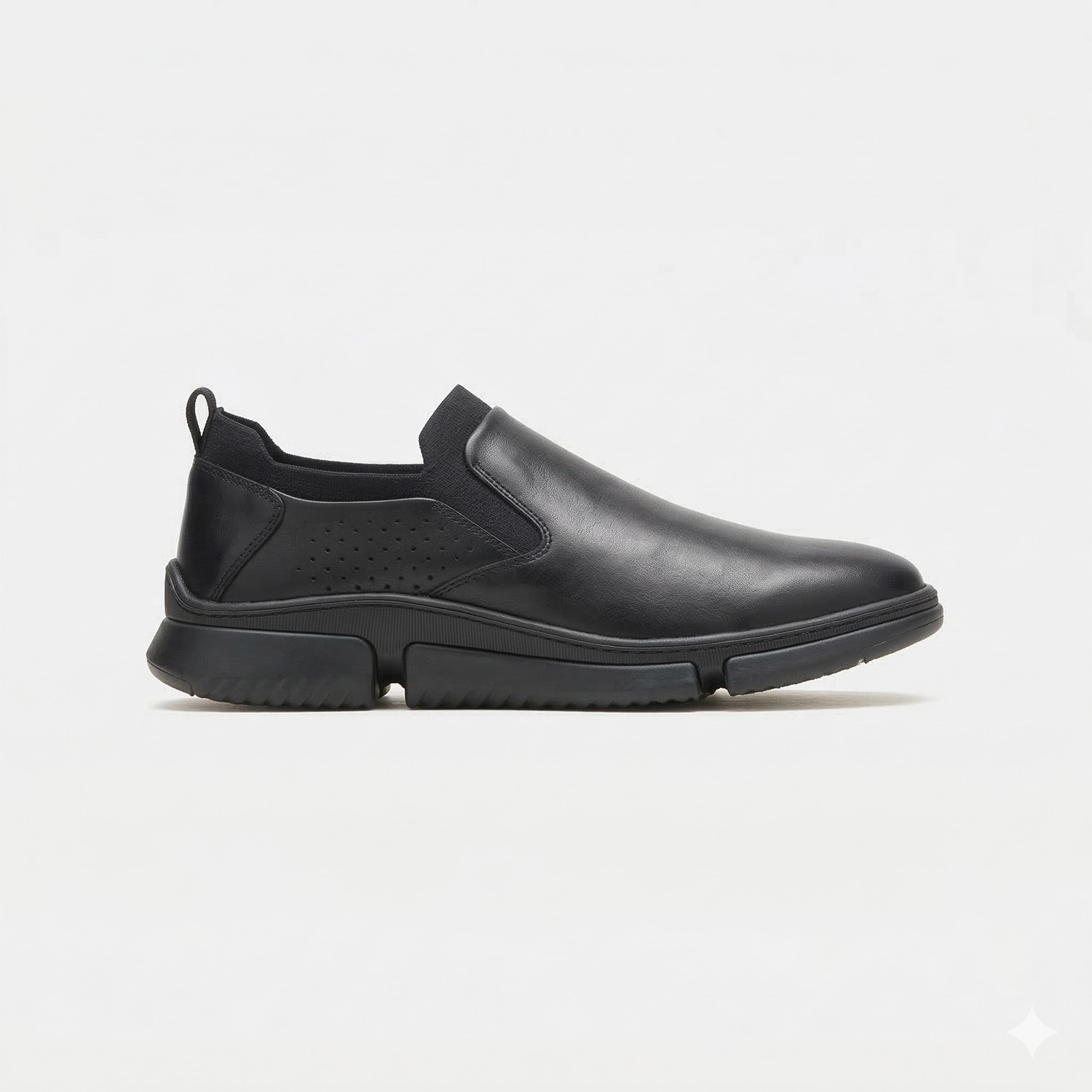 Hush Puppies Black Slip-On Formal Shoes For Men