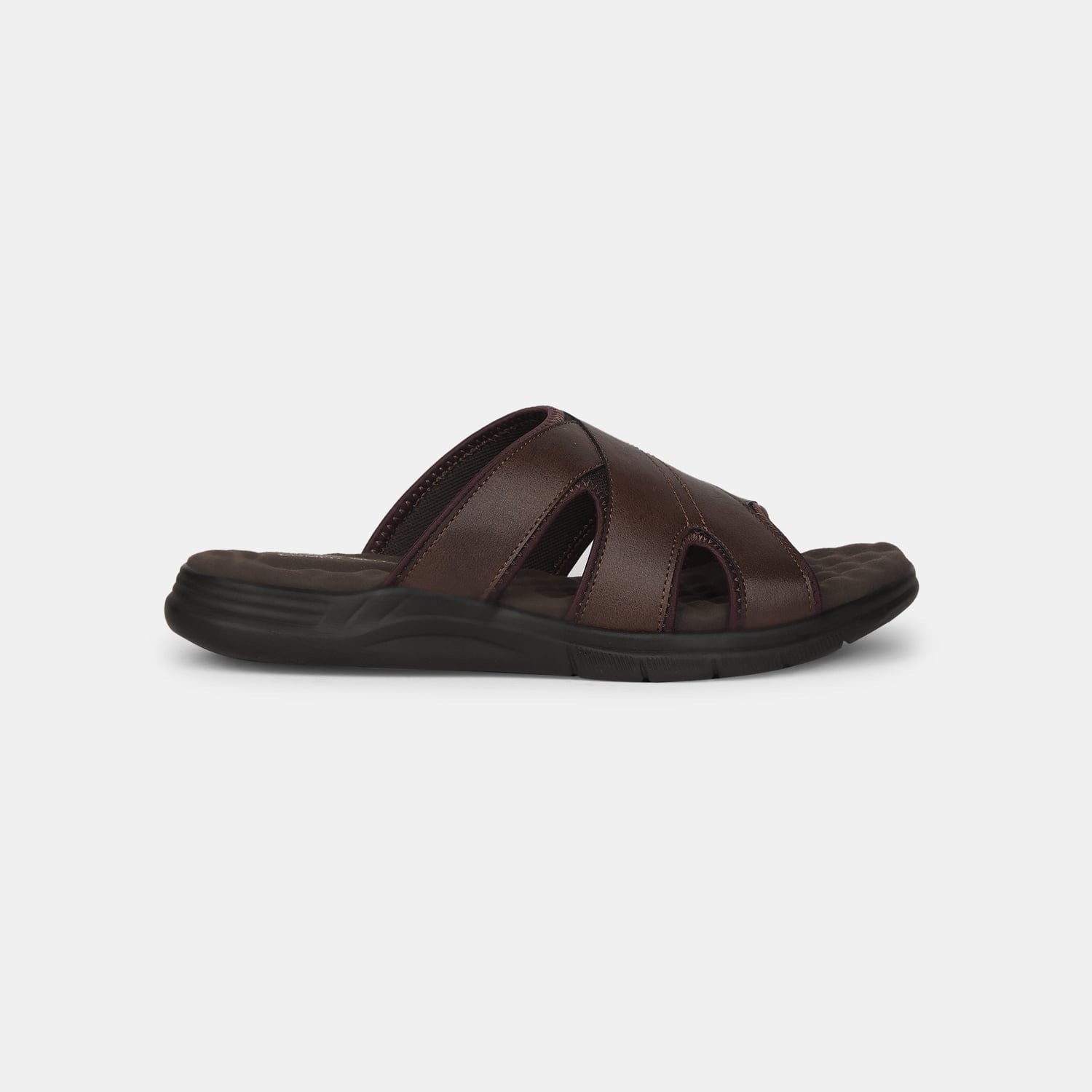 Bata Comfit Dark Brown Slippers For Men