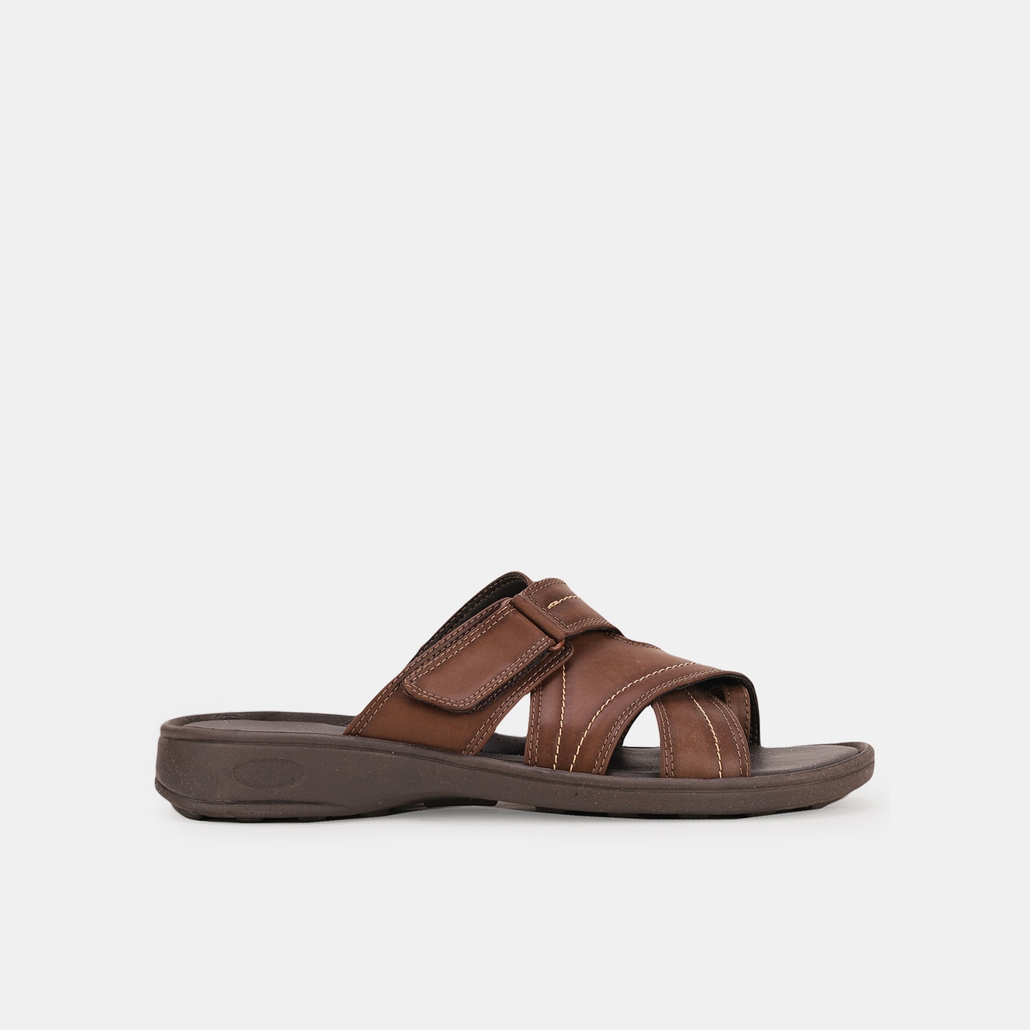 Bata brown comfort slippers for men