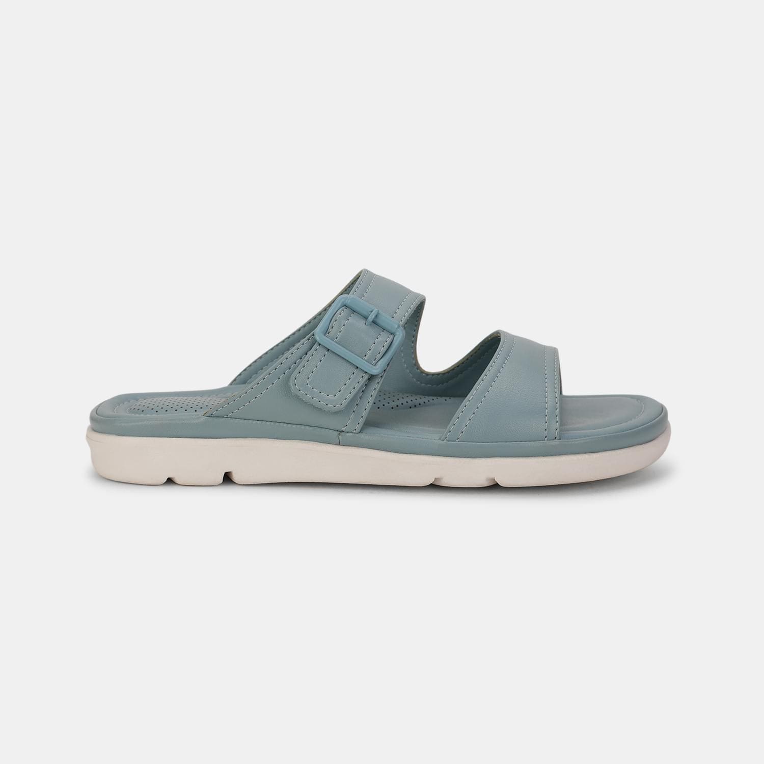 Bata comfit light blue mule for women