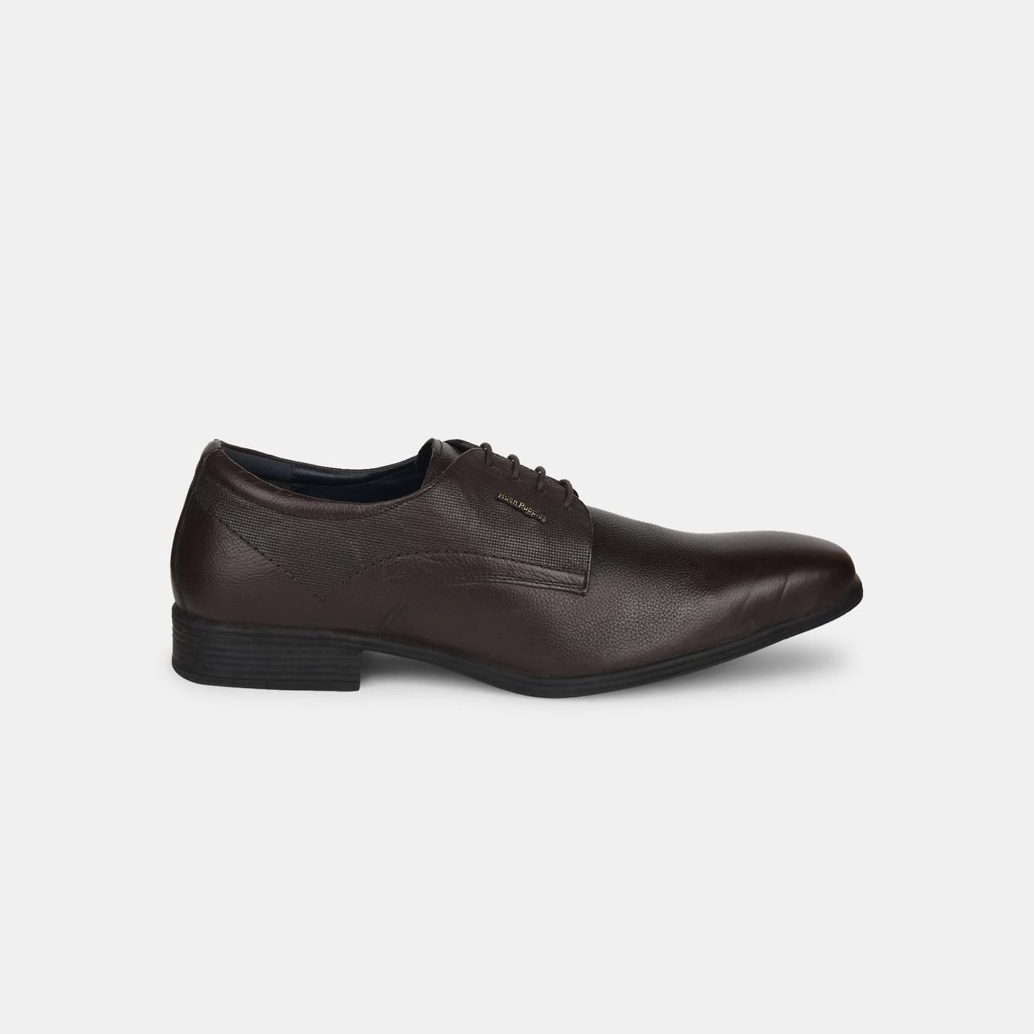 Hush Puppies Dark Brown Derby Formal Shoes For Men