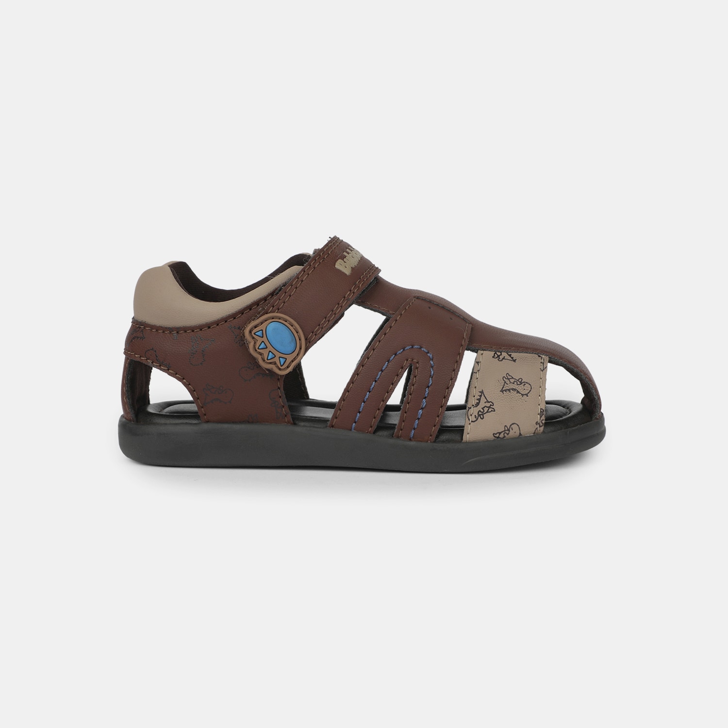 Bubblegummers Brown Sandal For Kids