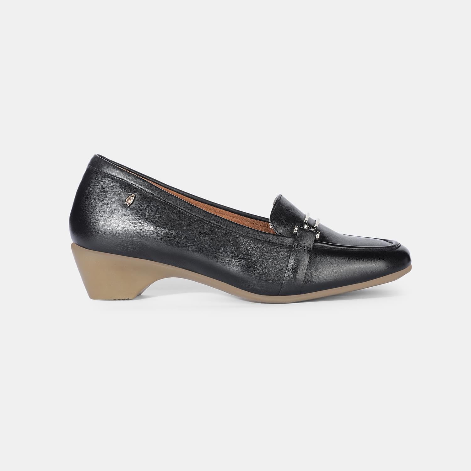 Hush Puppies Black Loafers For Women
