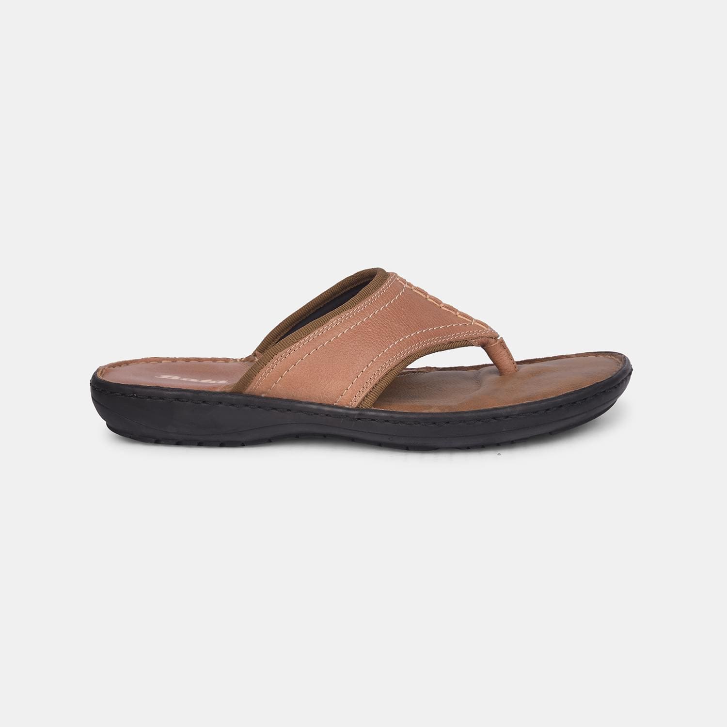 Bata brown chappal for men