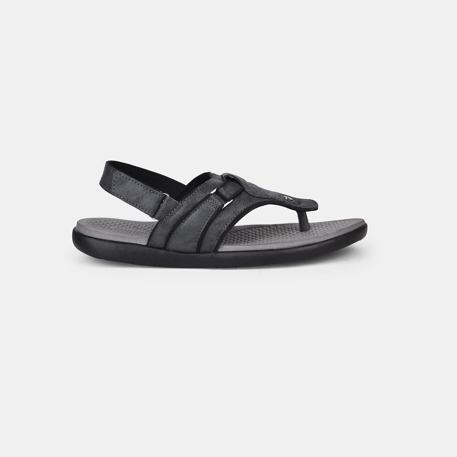 Bata Dark Grey Sandal for Men