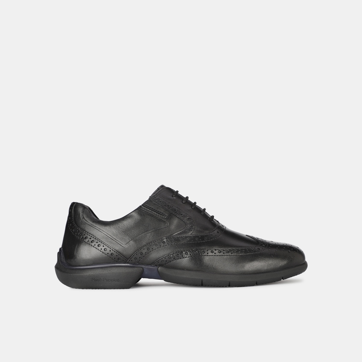Hush Puppies Black Oxford Formal Shoes For Men