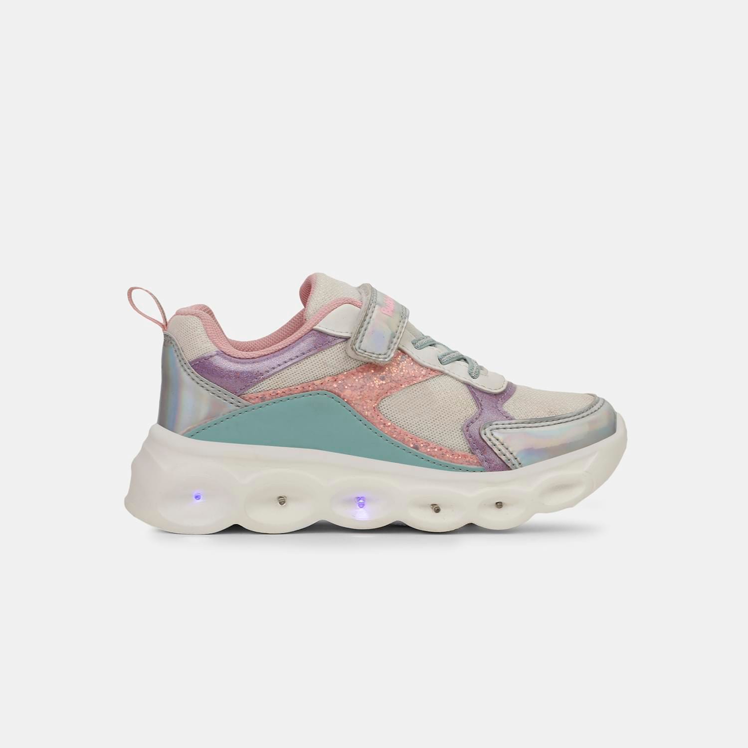 BUBBLEGUMMERS WHITE CASUAL SHOES FOR GIRLS