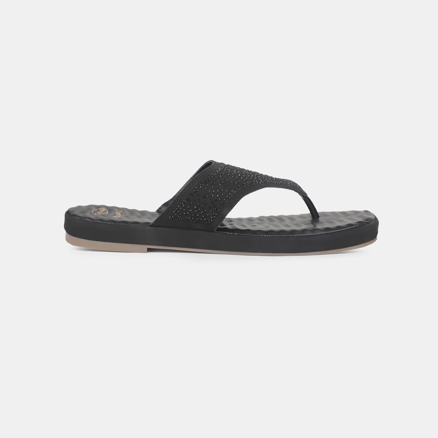 Scholl black thong for women