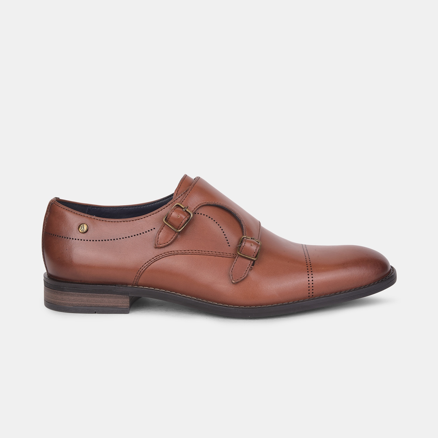 Hush Puppies Tan Monk Strap Formal Shoes For Men