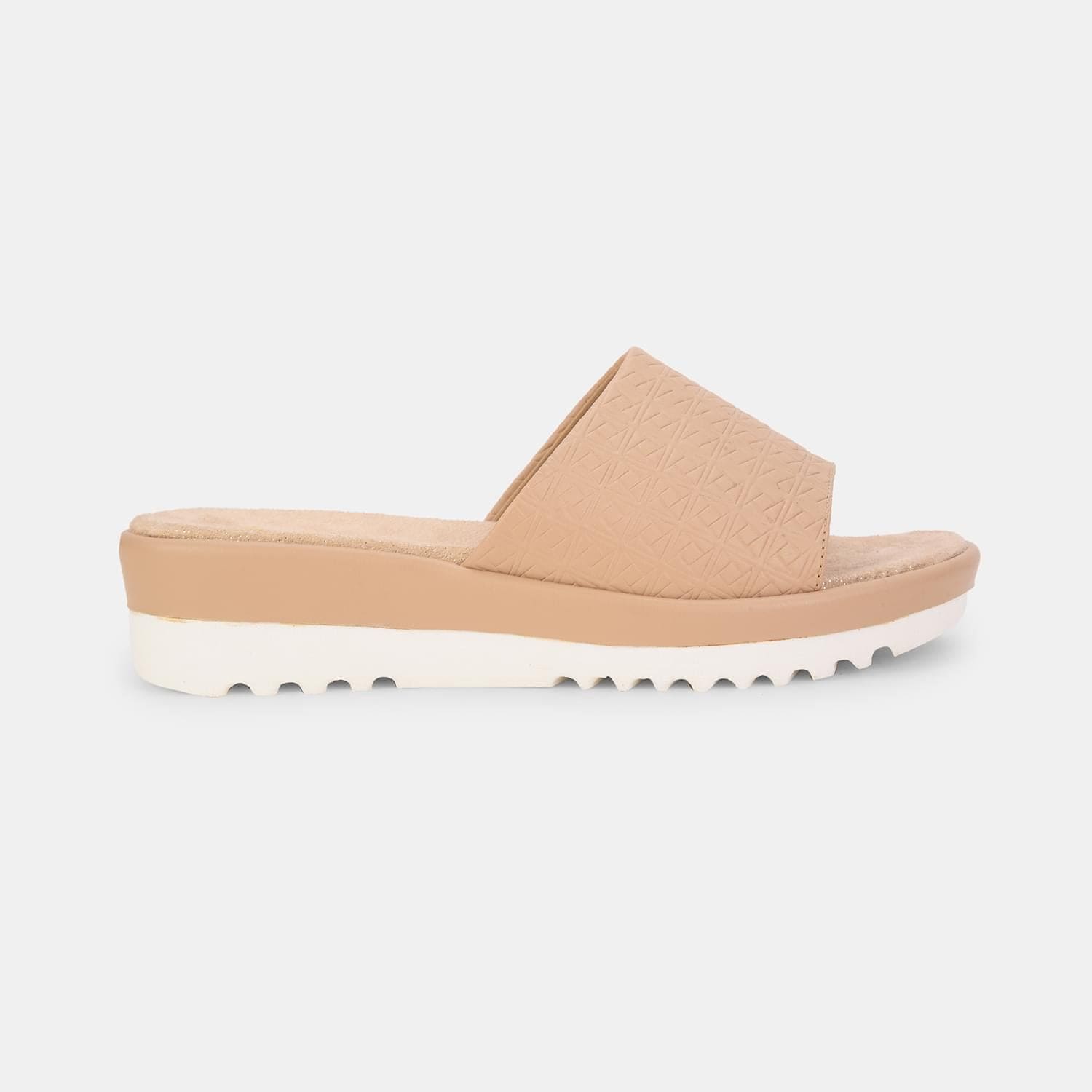 Bata Beige Flat Mules for Women