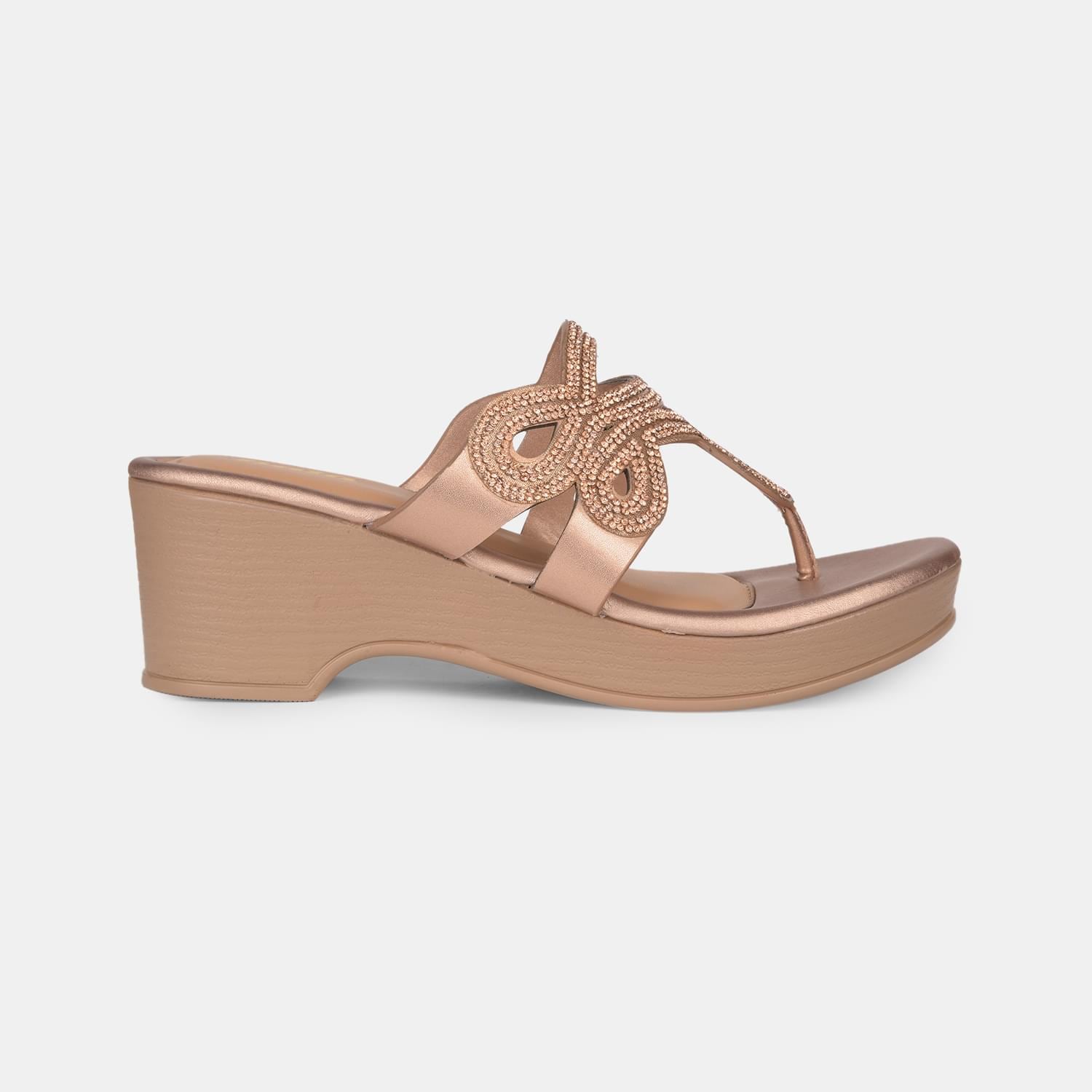 Bata Gold Thongs For Women